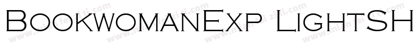 BookwomanExp LightSH字体转换